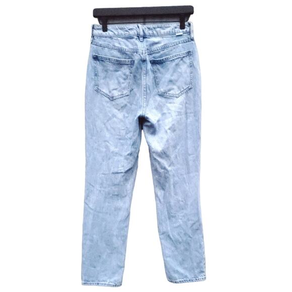 PacSun Eco Light Blue Distressed Mom Jeans Women's Size 26 Light Wash - Picture 3 of 16